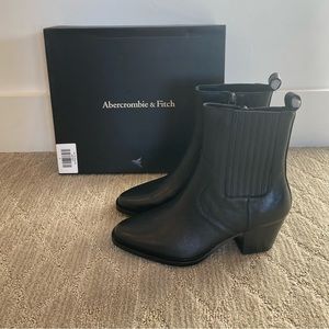 A&F Margaux Leather Western Ankle Boots